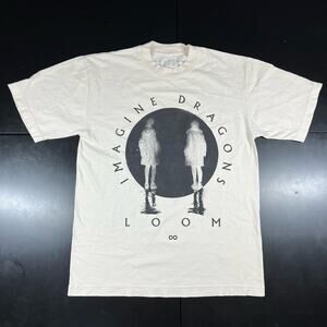 Imagine Dragons LOOM World Tour 2024 Cream T‎ Shirt Tee Men’s Sz Small New